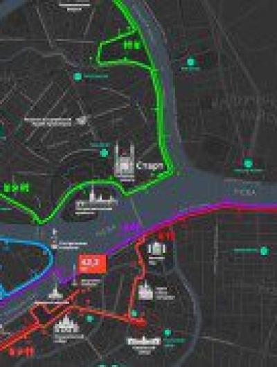 карта марафона