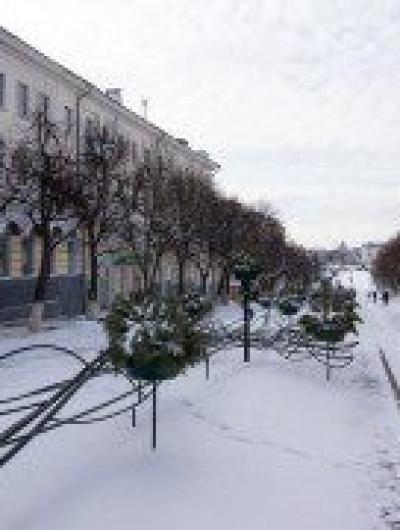 снега