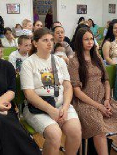 На открытии пункта