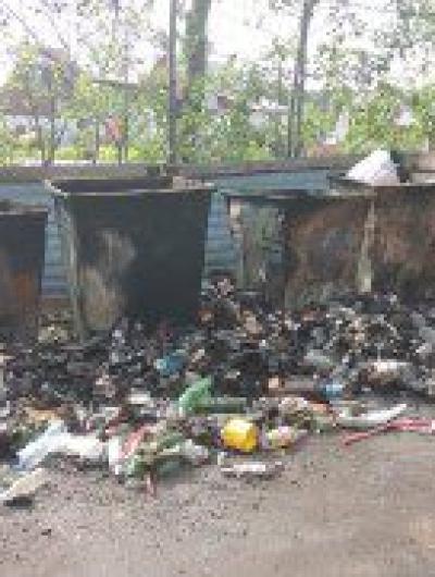 мусор горит