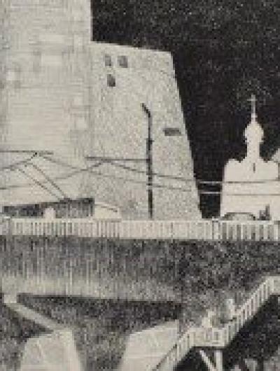 Темниченко В.В. Гроза надвигается 2019, автолитография, 34 на 36