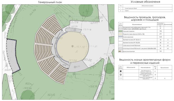 Зеленый театр амфитеатр схема