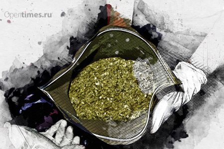 Во Мценском районе сожгли более полутонны конопли