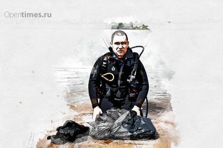 Орловские дайверы подняли со дна Оки велосипед