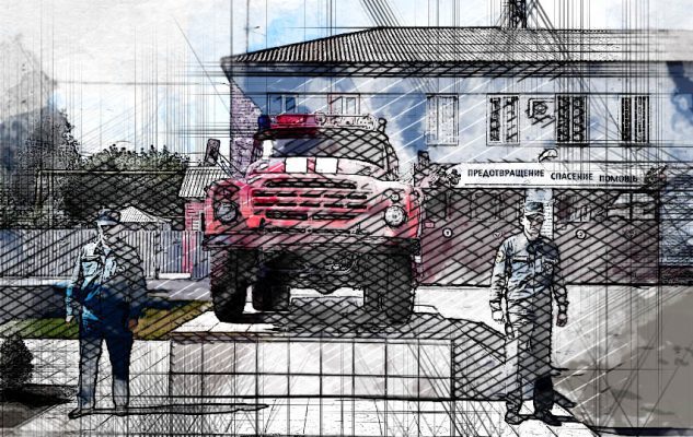 Под Орлом к 30-летию МЧС России появился новый монумент – пожарный автомобиль