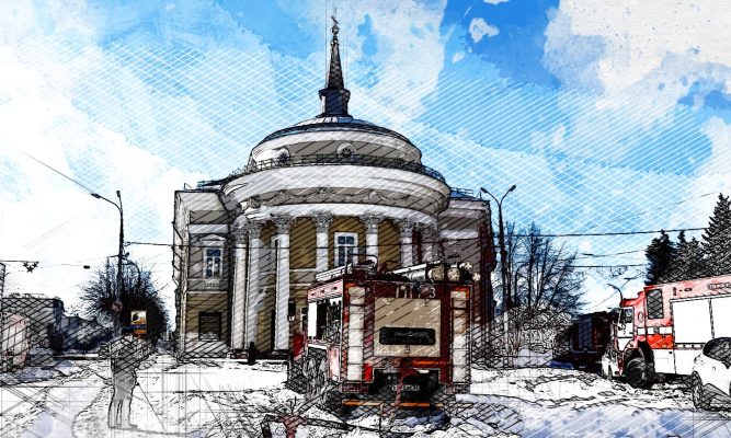 В Орле театр полыхал невидимым пожаром