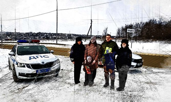 Орловские автоинспекторы поздравили водителей с Днём защитника Отечества