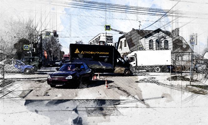 В Орле юная автоледи наехала на старушку на переходе