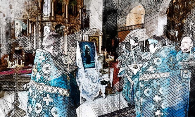Чудесное возрождение: старинная икона «Благодатное небо» стала доступна для поклонения в Свято-Успенском соборе Орла