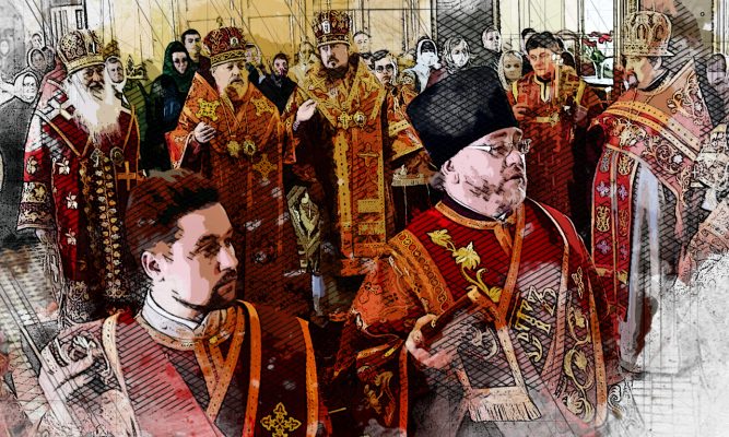 Архипастыри Орловской митрополии совершили Литургию в Сергиевском соборе в Ливнах