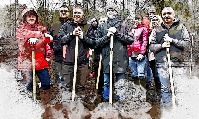 В парке Победы проверили исправность тренажёров и высадили деревья
