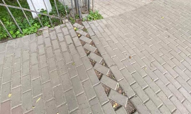 Фото дня: орловец заметил креативный вход со стороны в горпарк