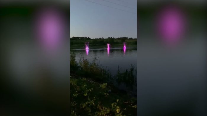 В Орловской области появились поющие фонтаны, похожие на московские
