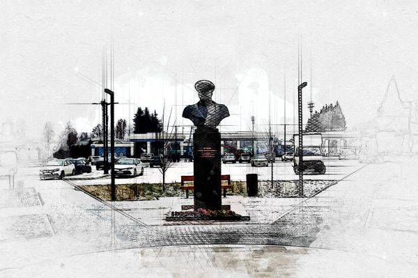 Бюст Жукова в Орле оказался без шинели в морозы