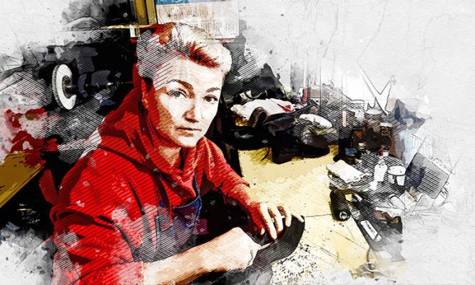 В Болхове под Орлом добрая фея освоила мужское ремесло