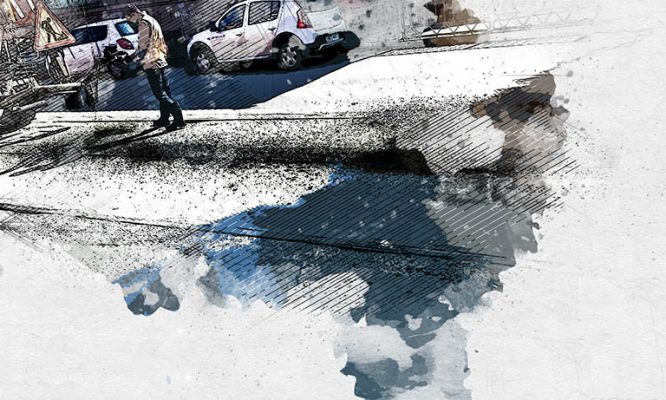 В Орле начали закатывать в асфальт трамвайные рельсы