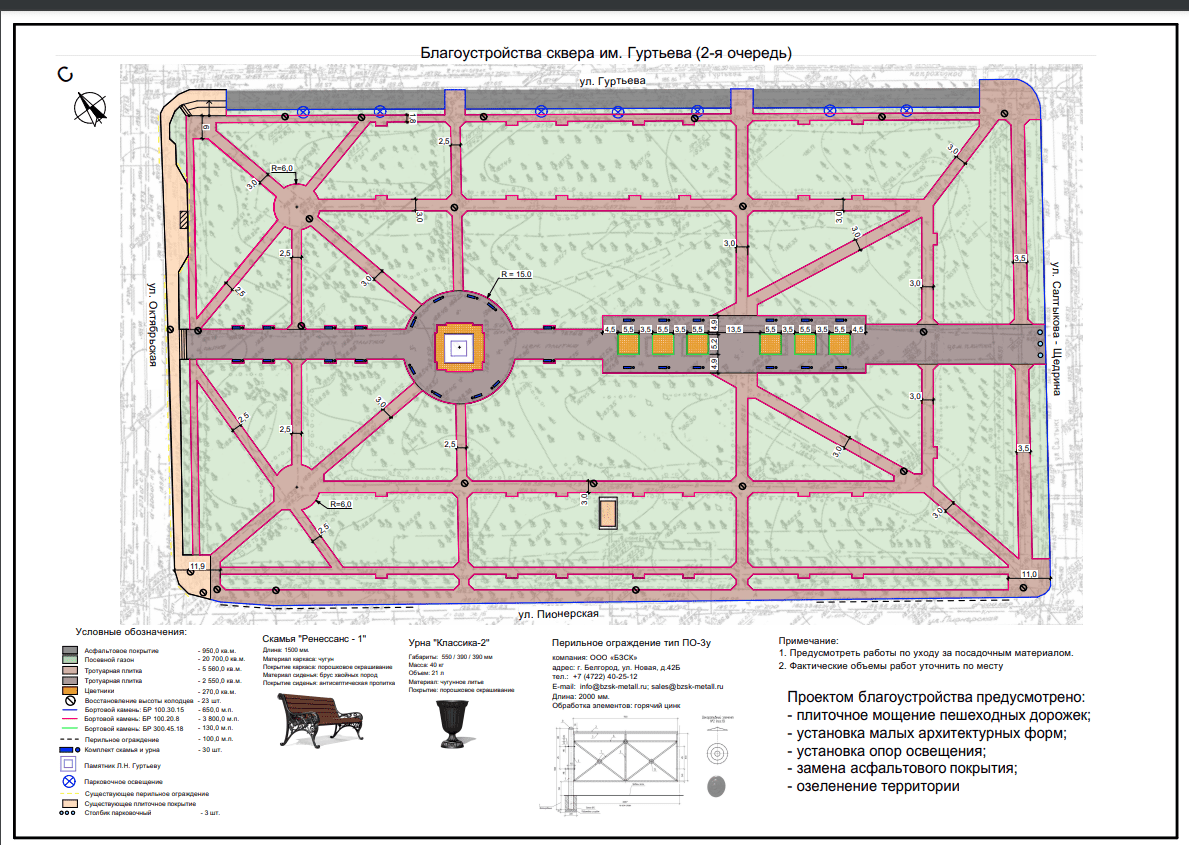 Орел городской парк карта