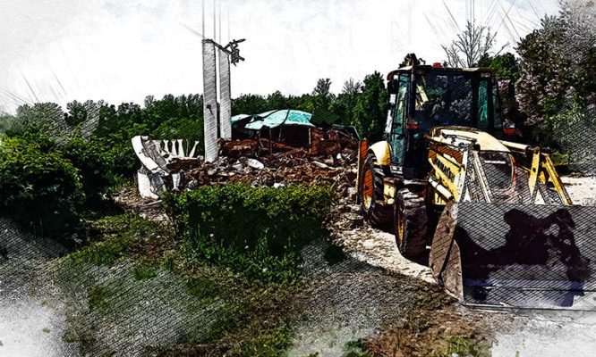 В Орле на Дворянке начали возводить новую ротонду
