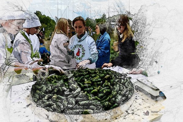 В Орловской области на «Троицких хороводах» установлен рекорд России по приготовлению малосольных огурцов
