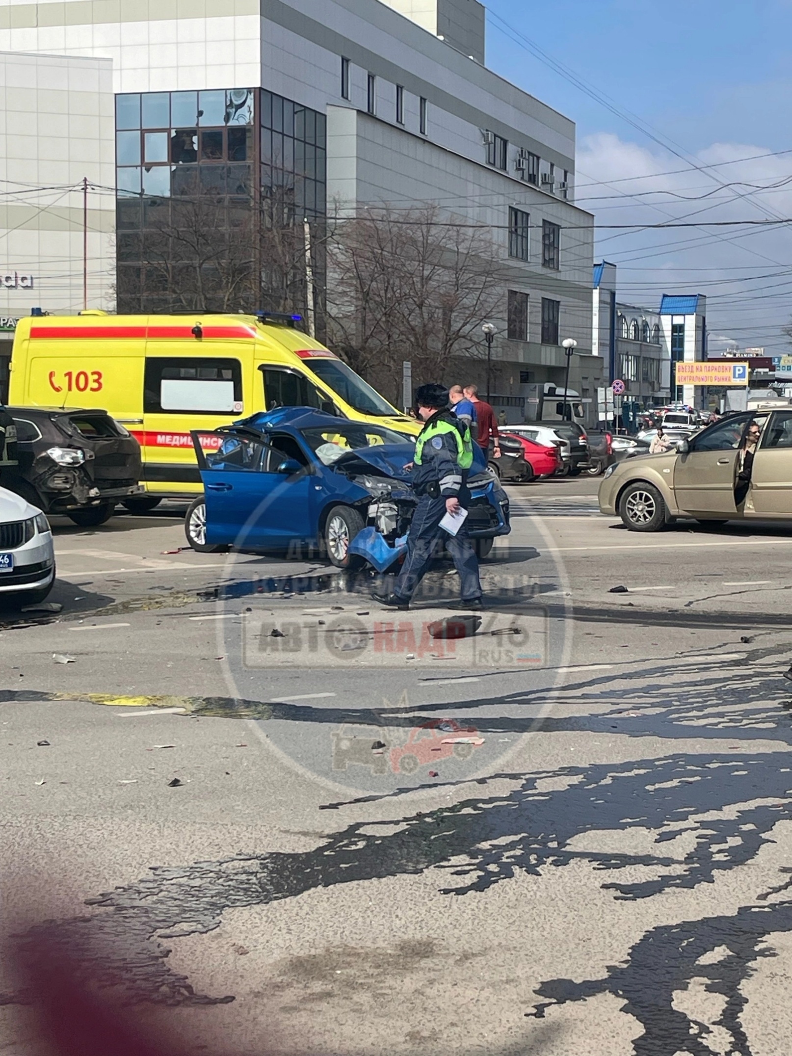 Страшное ДТП в центре Курска привело к взрыву и 10 пострадавшим - Новости  Орла и Орловской области Орелтаймс