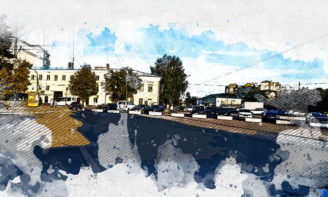 Площадь Карла Маркса в Орле огородили от шумных отдыхающих