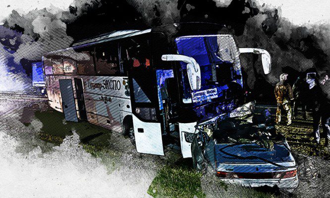 В жуткой аварии с автобусом под Орлом погибли три человека