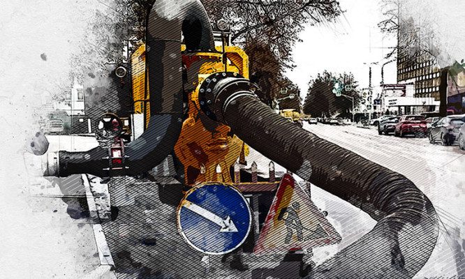 Специалисты «Орёлводоканала» ещё не добрались до обвала в канализационном коллекторе