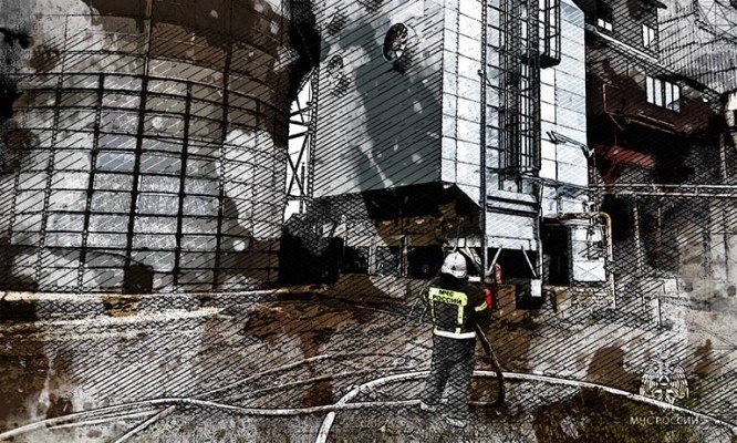 В Орловской области снова произошёл пожар на элеваторе