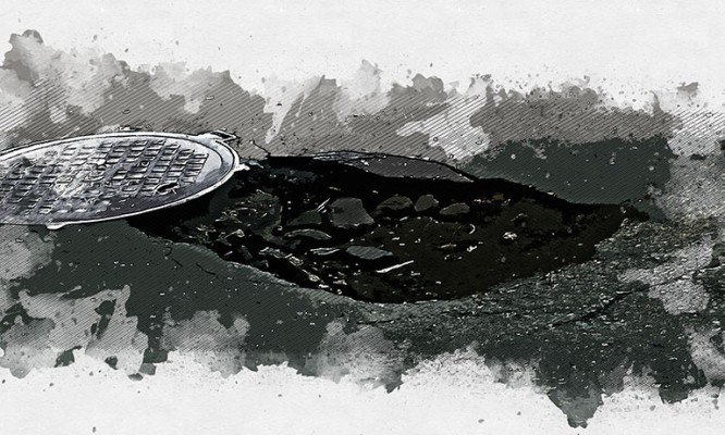 В Орле водителей предупредили об опасном провале на повороте с Васильевской