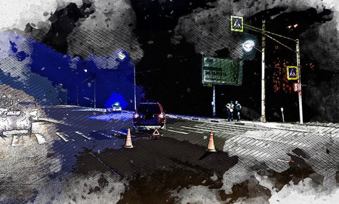 В Орле на пешеходном переходе иномарка налетела на 65-летнего мужчину