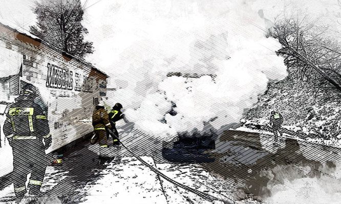 В Ливнах на ходу загорелась ГАЗель