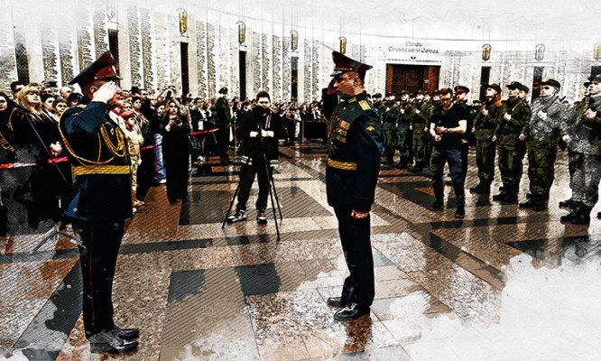 Высокие и здоровые орловцы пополнили ряды Преображенского полка