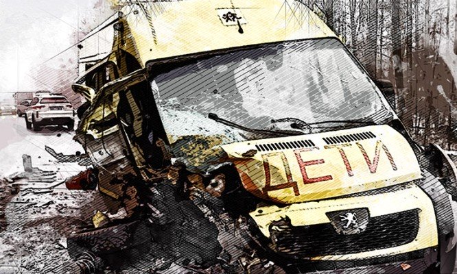 Дети и взрослые разбились в аварии под Брянском