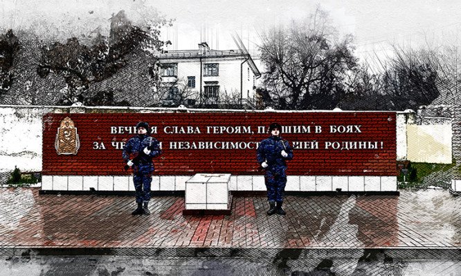 В Орле увековечили имена погибших из-за диверсии ВСУ росгвардейцев