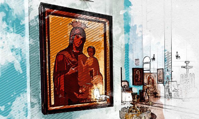 В орловский храм из Афона прибыла Иверская икона Пресвятой Богородицы