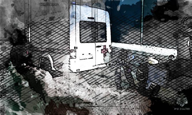 Ночью под Орлом машина Скорой помощи улетела в кювет