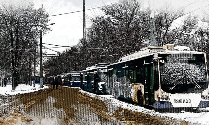 Орловские троллейбусы почти неделю не могут заехать в депо