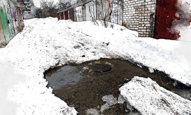 Жители Орла ждут от Бастрыкина помощи в ликвидации фекального фонтана