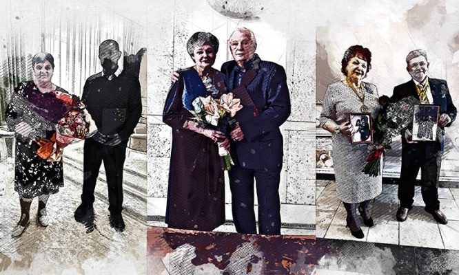 Орловцы, зарегистрировавшие брак 50 лет назад, снова пришли в ЗАГС
