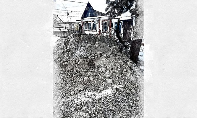 Частный сектор Орла коммунальщики завалили снегом