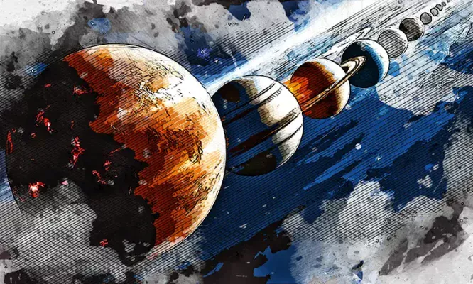 Ночью с субботы на воскресенье орловцы смогут увидеть редчайший парад планет