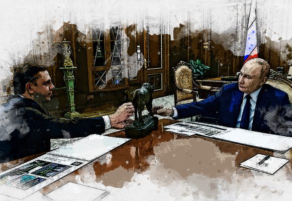 Губернатор Орловской области подарил президенту Путину зубра