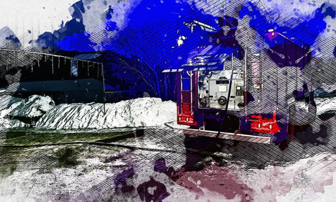 В Орловской области горели жилой дом и гараж с автомобилем