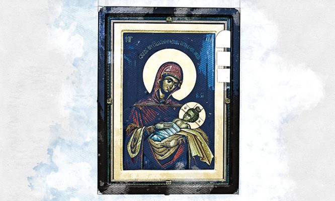 В Вятский Посад из афонской обители передана икона, освящённая старцем Илием