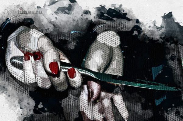 Многодетная мать пырнула бездельника-мужа ножом в пах