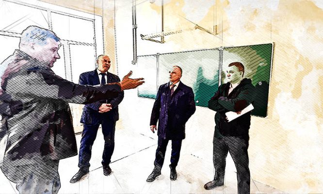 В кромской школе под Орлом показали промежуточные итоги ремонта за 60 млн