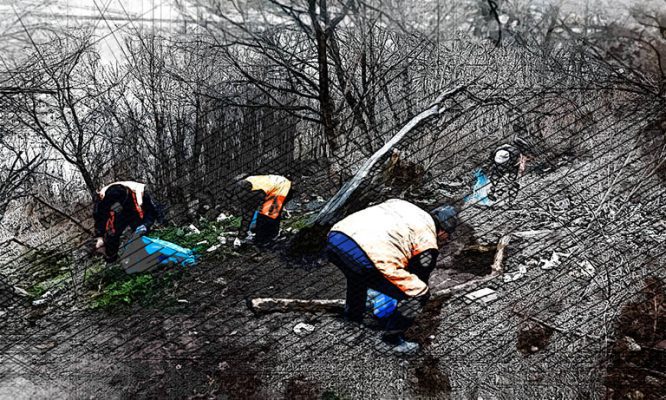 Коммунальщики показали, во что «свинство» орловцев превратило набережную Оки