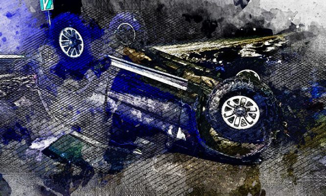 Под Орлом в результате опрокидывания иномарки госпитализирован мужчина