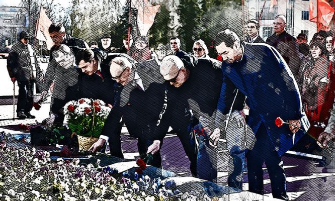 Орловские коммунисты во главе с Клычковым возложили цветы к памятнику Ленина