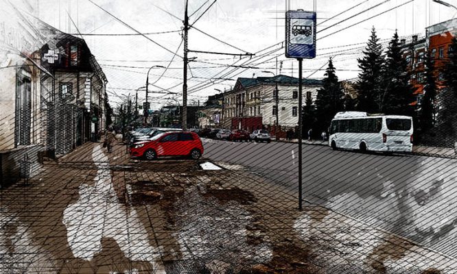 В Орле срубили липы на Комсомольской